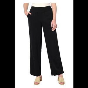 Brandis Women's Dress Out Loud Duet Dressing PrintorSolid Pants Blk - Petite